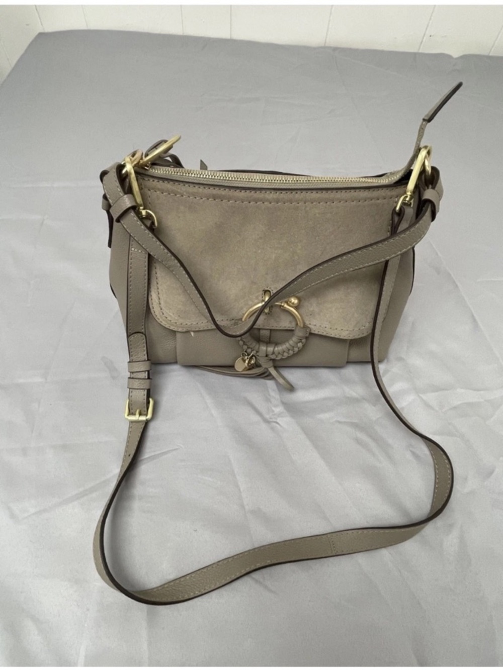 See By Chloe Joan Small Leather and Suede Hobo Bag
